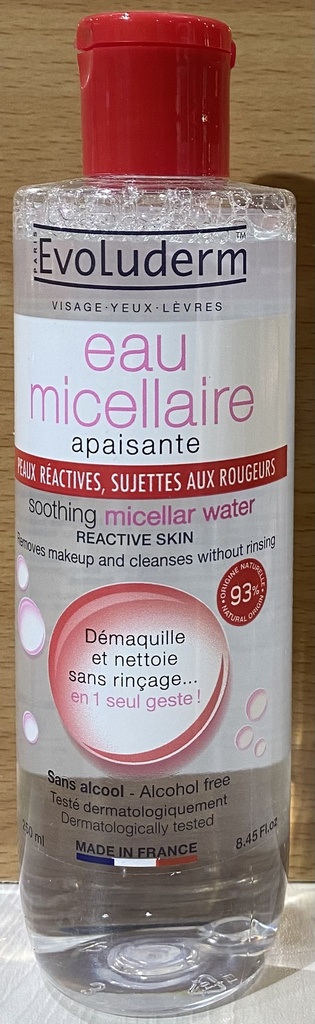 D/ Evoluderm eau micellaire