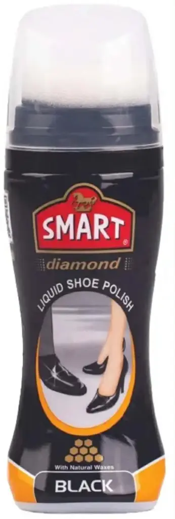 C/ SMART DIAMOND LIQUID SHOE POLISH, 80 ML, BLACK-Sma