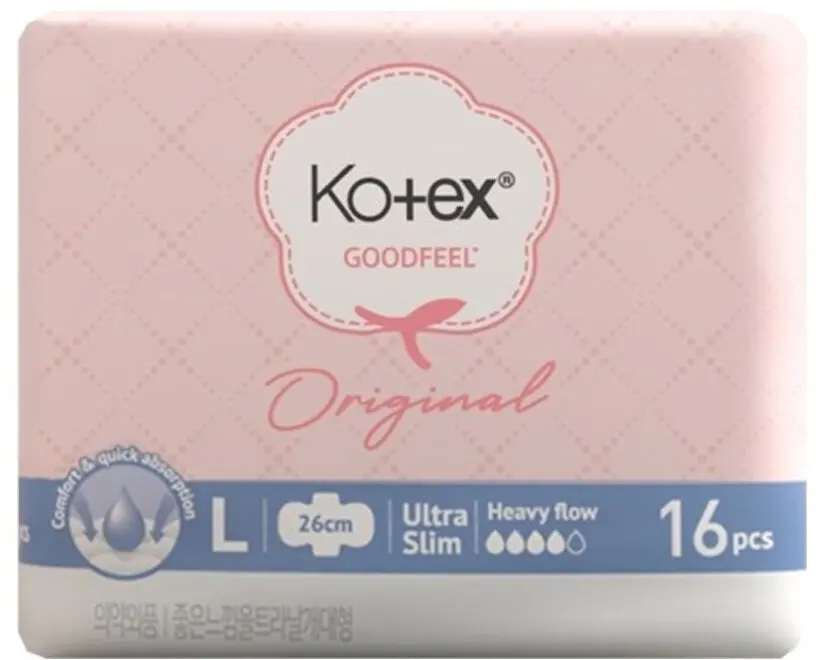 Kotex Goodfeel Ultra Slim L/Хөвөн зөөлөн гадаргуутай хэрэглэл 26см 16ш