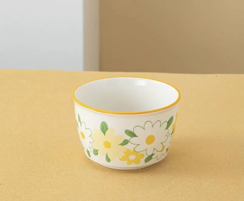 аяга 4.7 шар цэцэгтэй