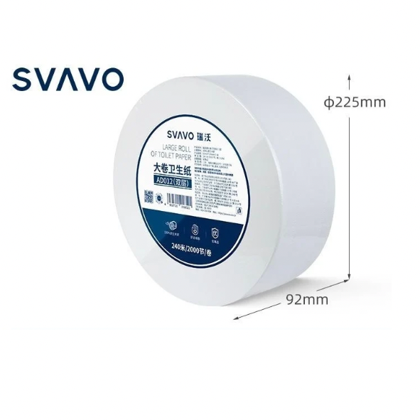 Ариун цэврийн цаас, цагаан, 12ш ф:250мм SVAVO-AD012-AX