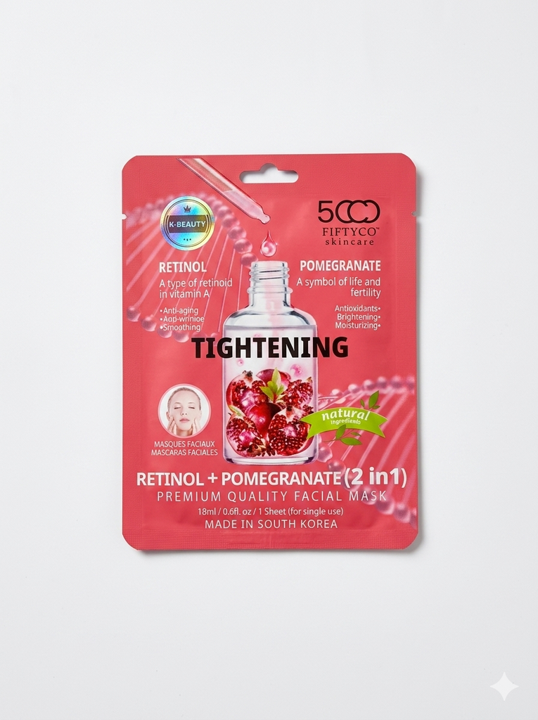 Pure skin retinol+pomegranate mask