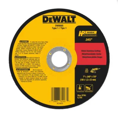 Тасдагчийн ир 180мм /DeWALT/