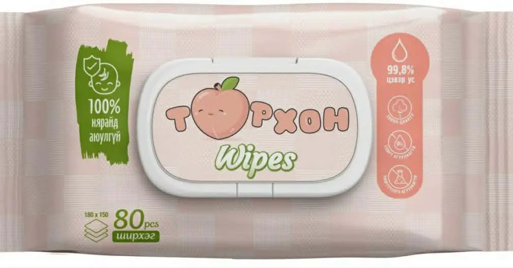Тоорхон 80ш нойтон салфетка
