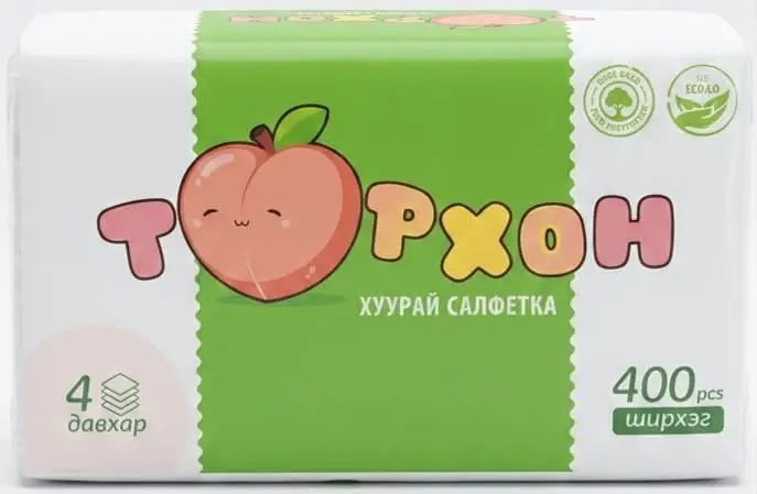 Тоорхон хуурай салфетка 400ш
