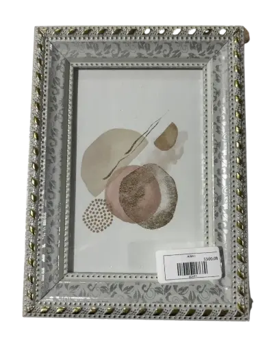 [80489] Өргөн хүрээтэй цагаан хээтэй жааз 10*15см 291 №6