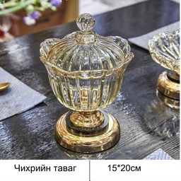 [80943] цэцэгтэй чихрийн таваг