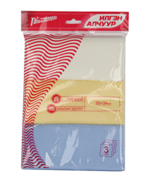 [8807077001174] C/ 3 хос илгэн алчуур