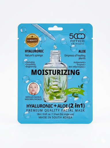 [8809687641399] Pure skin hyaluronic+aloe mask